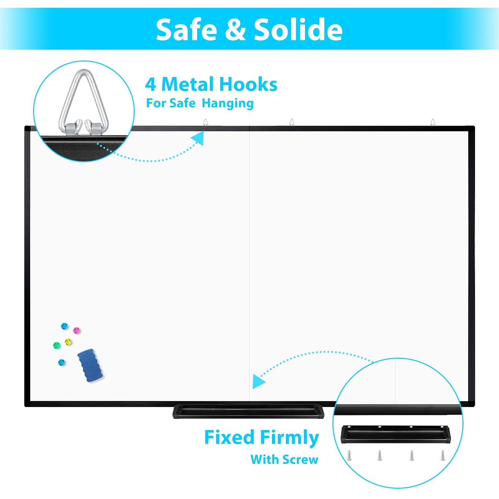 Safe & Solid

4 Metal Hooks  
For Safe Hanging

Fixed Firmly  
With Screw