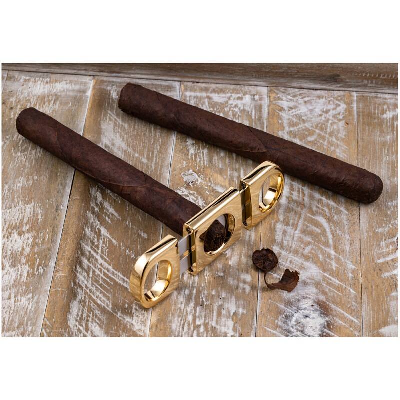 Alt View 2. Prestige - Gold Heavy Body Cigar Cutter - Gold Finish.