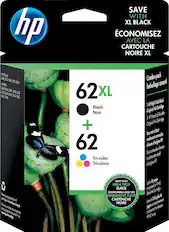 hp SAVE WITH XL BLACK CONOMISEZ AVEC LA CARTOUCHE NOIRE XL
Olicede 570), 54. 5744, 5745, 8040 H ENV 5540 5544, 564, 5545, 5640 5660, 5661, 5642, 7640, 7645 5563, 5665, 62XL XL Black Noir + 62 Tri-color Tricolore Combo-pock assorti Emballoge Yeld Block 1 HP High Orginal Iok Cannidge Stondord Ticolor 1 HP Oiginal Ik Conrioge ni
houtl Une cortouche rendement HP de encre d origine de encre Une conouche tricoloe stordard HP d'origine d Fre ecping opicnsl la canifnge a R Vor veulgun) mole de hooenz ds eopage de mio gaules
www.gpa/nodop aoroubhes
SAVE WITH HIGH YIELD