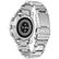 Back. Citizen - CZ Smart Unisex Hybrid 42.5mm Stainless Steel Smartwatch with Silvertone Stainless Steel Bracelet - Silver.