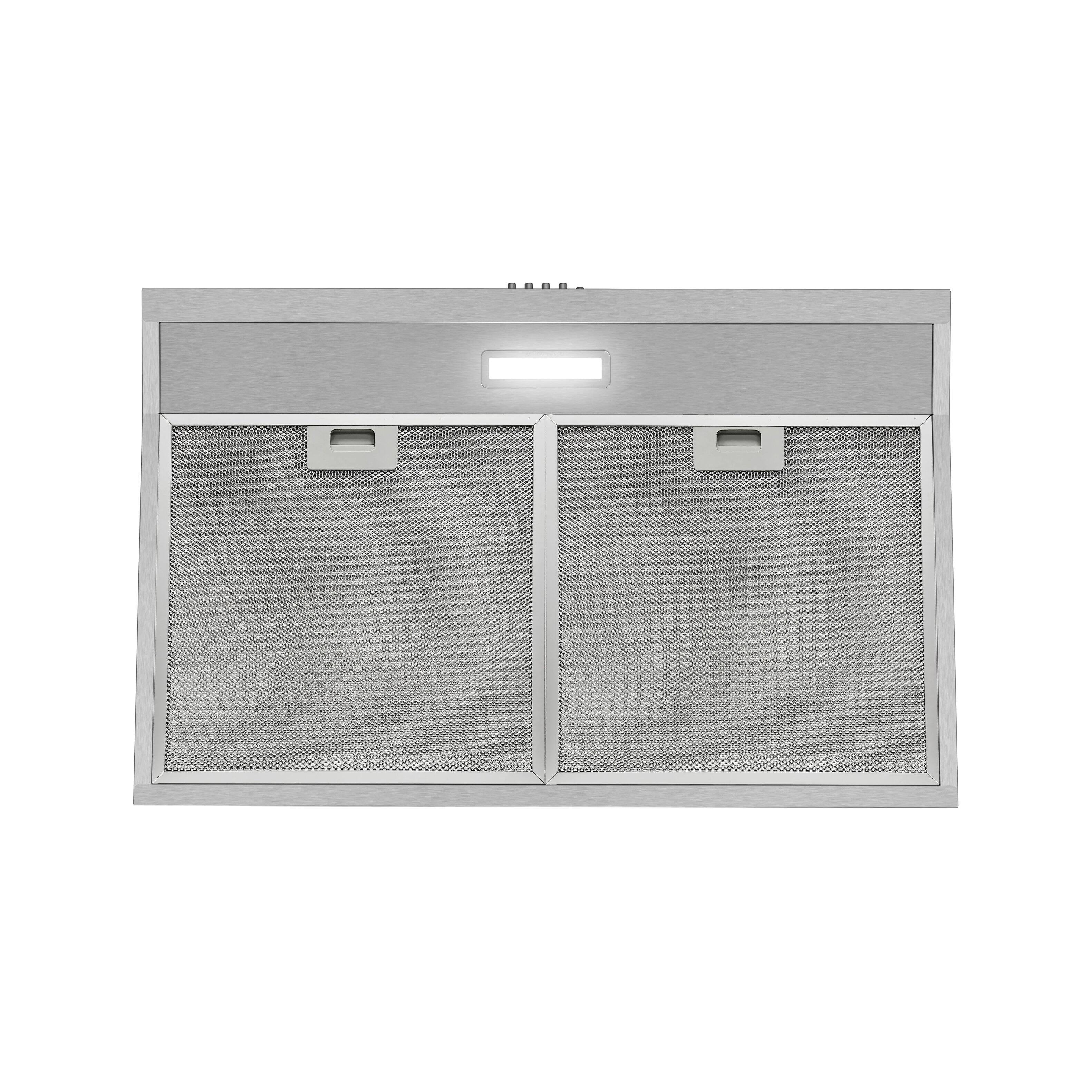 Alt View 7. Streamline - 30 in. Ausa Convertible Undermount 80 CFM Range Hood, Mesh Filters, Push Button Control, LED Light - Brushed Stainless Steel.