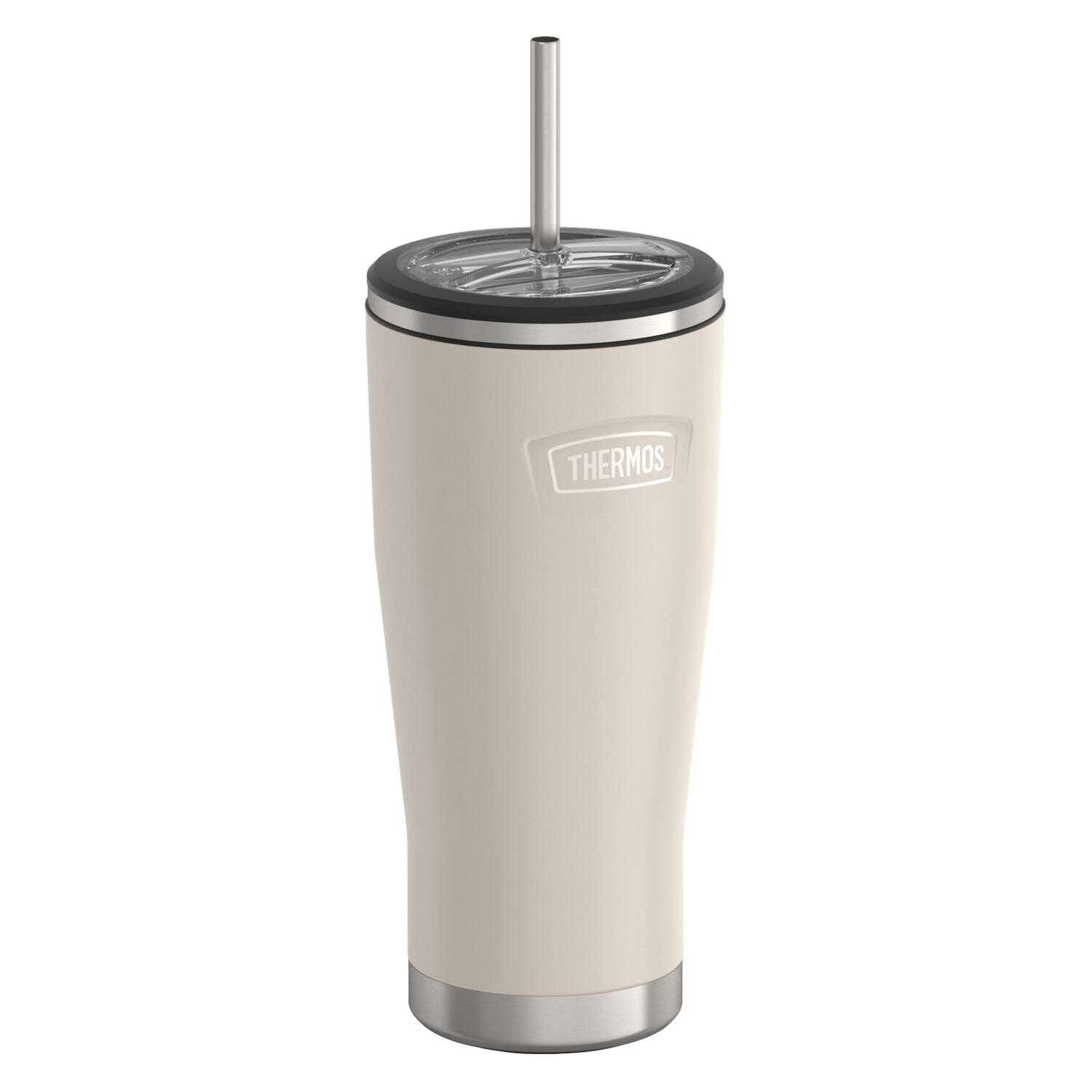 Alt View 8. Thermos - Thermos 24 oz. Icon Cold Tumbler w/ Straw - Sandstone - Sandstone.