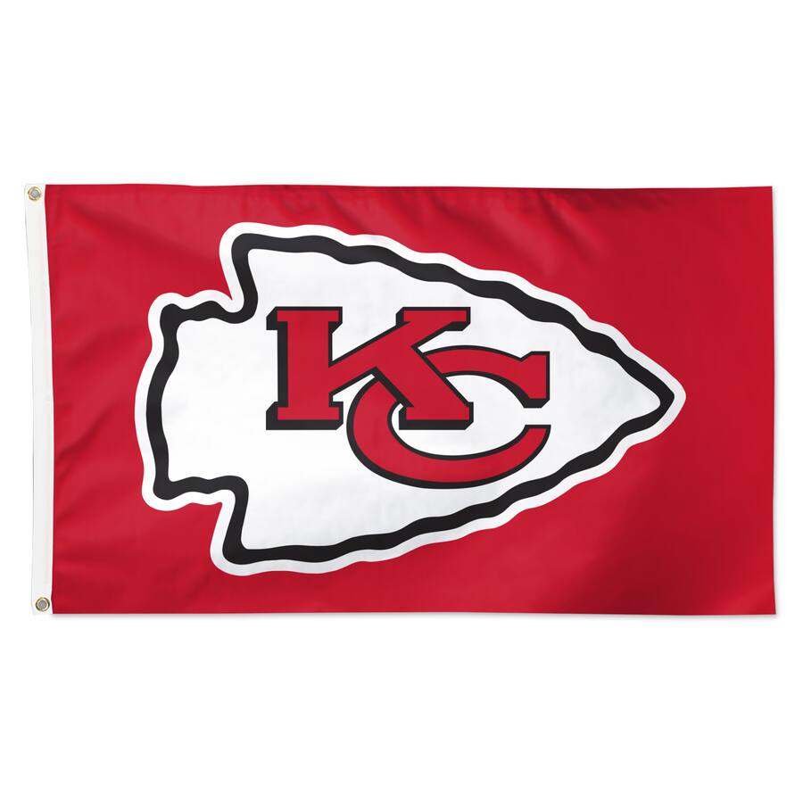 WinCraft Kansas City Chiefs 3' x 5' Primary Logo Single Sided Flag ...