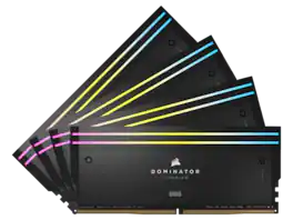CORSAIR - Dominator Titanium 64GB (4 x 16GB) DDR5 6400 (PC5 51200) Desktop Memory Model CMP64GX5M4B6400C32 - Black