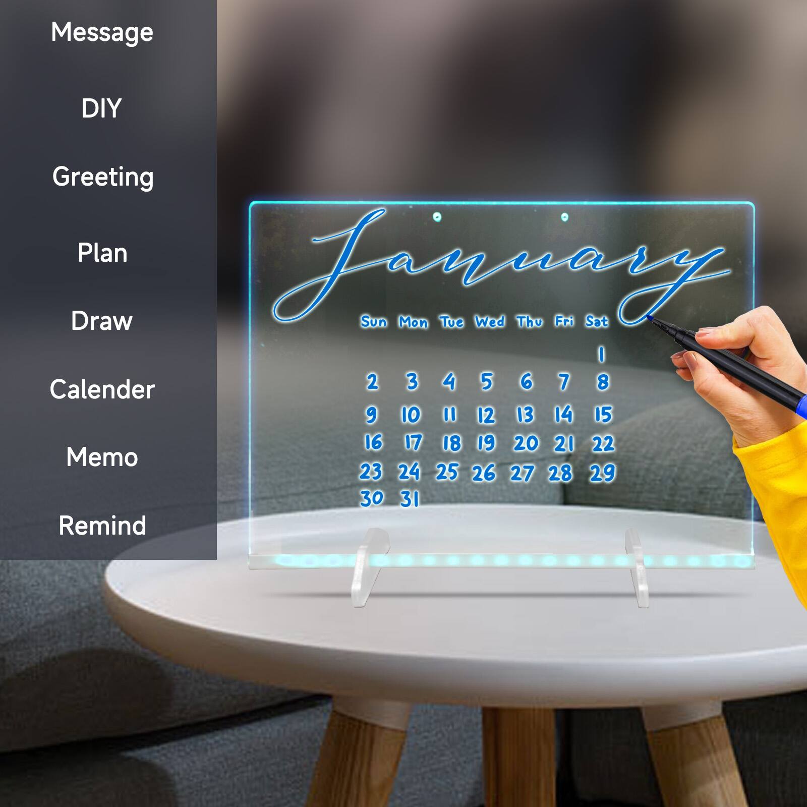 Message  
DIY  
Greeting  
Plan  
Draw  
Calendar  
Memo  
Remind