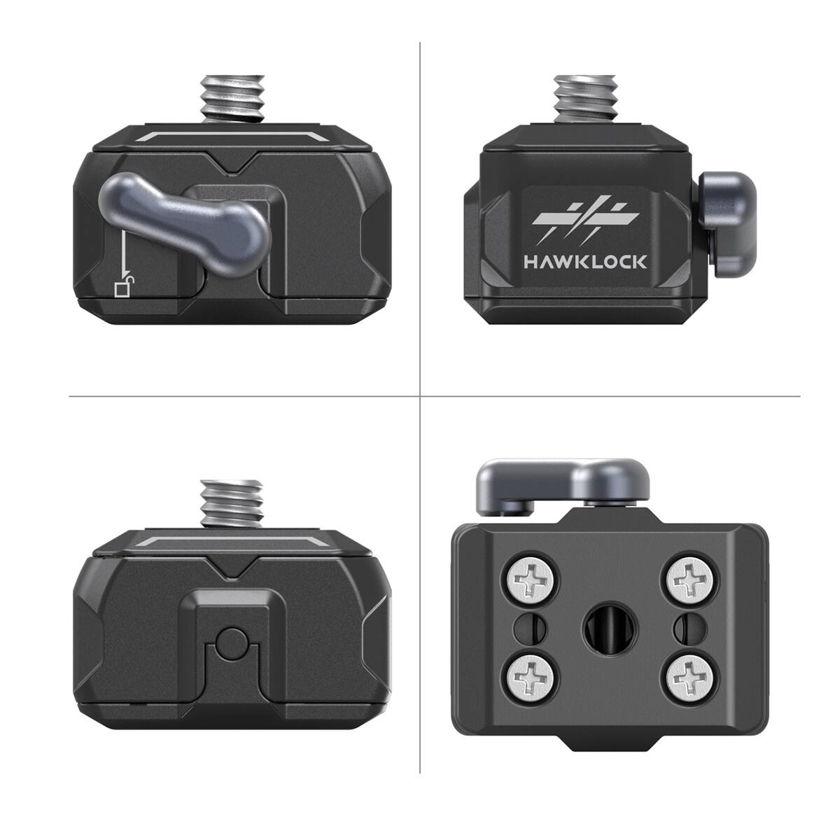 Alt View 4. Smallrig - SmallRig Drop-In HawkLock Universal Mini Quick Release Clamp and Plate.
