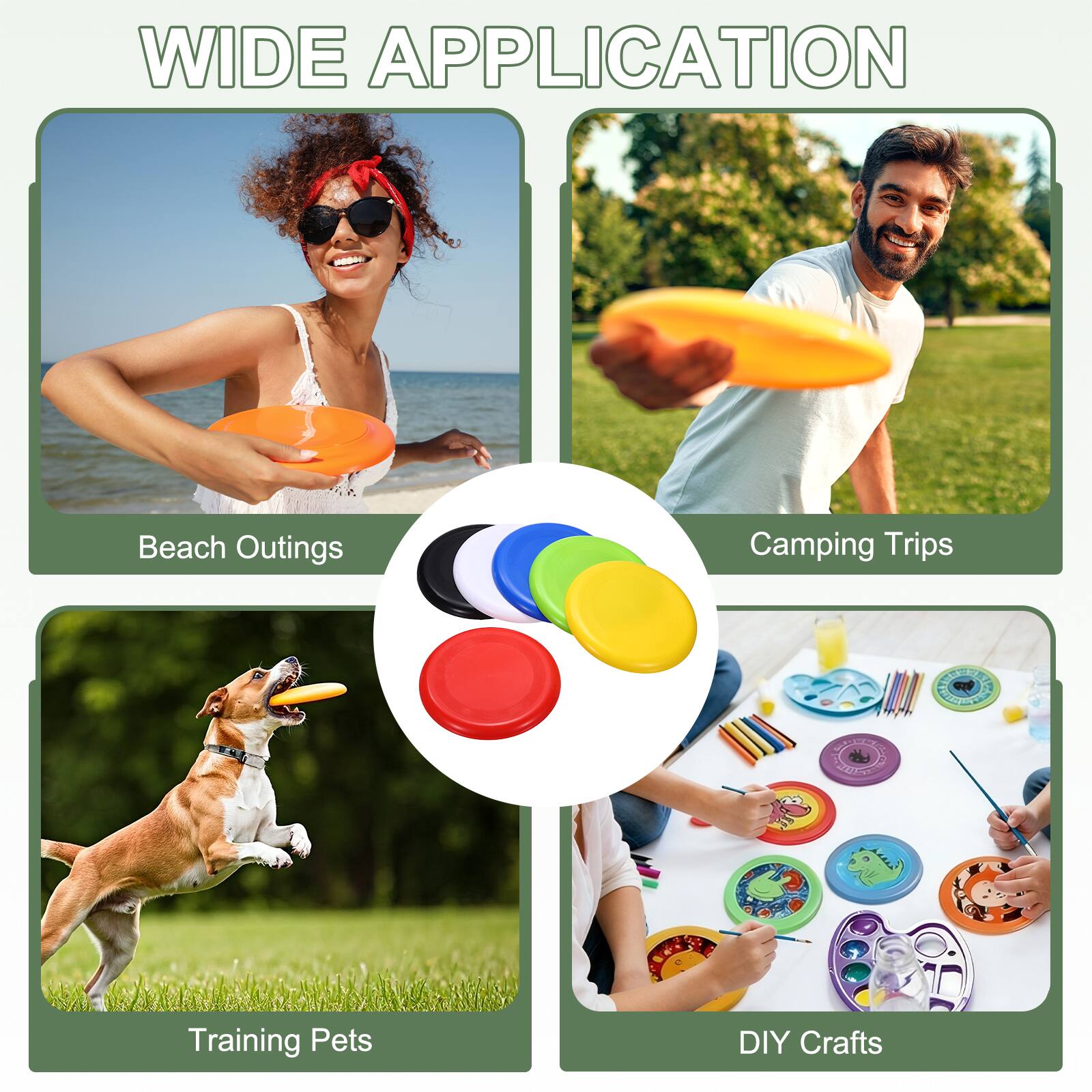 WIDE APPLICATION

- Beach Outings
- Camping Trips
- Training Pets
- DIY Crafts