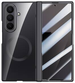 Nakedcellphone - Electro Case for Samsung Galaxy Z Fold 7 Phone - Built-In Screen/Hinge Protector Compatible with MagSafe - Black