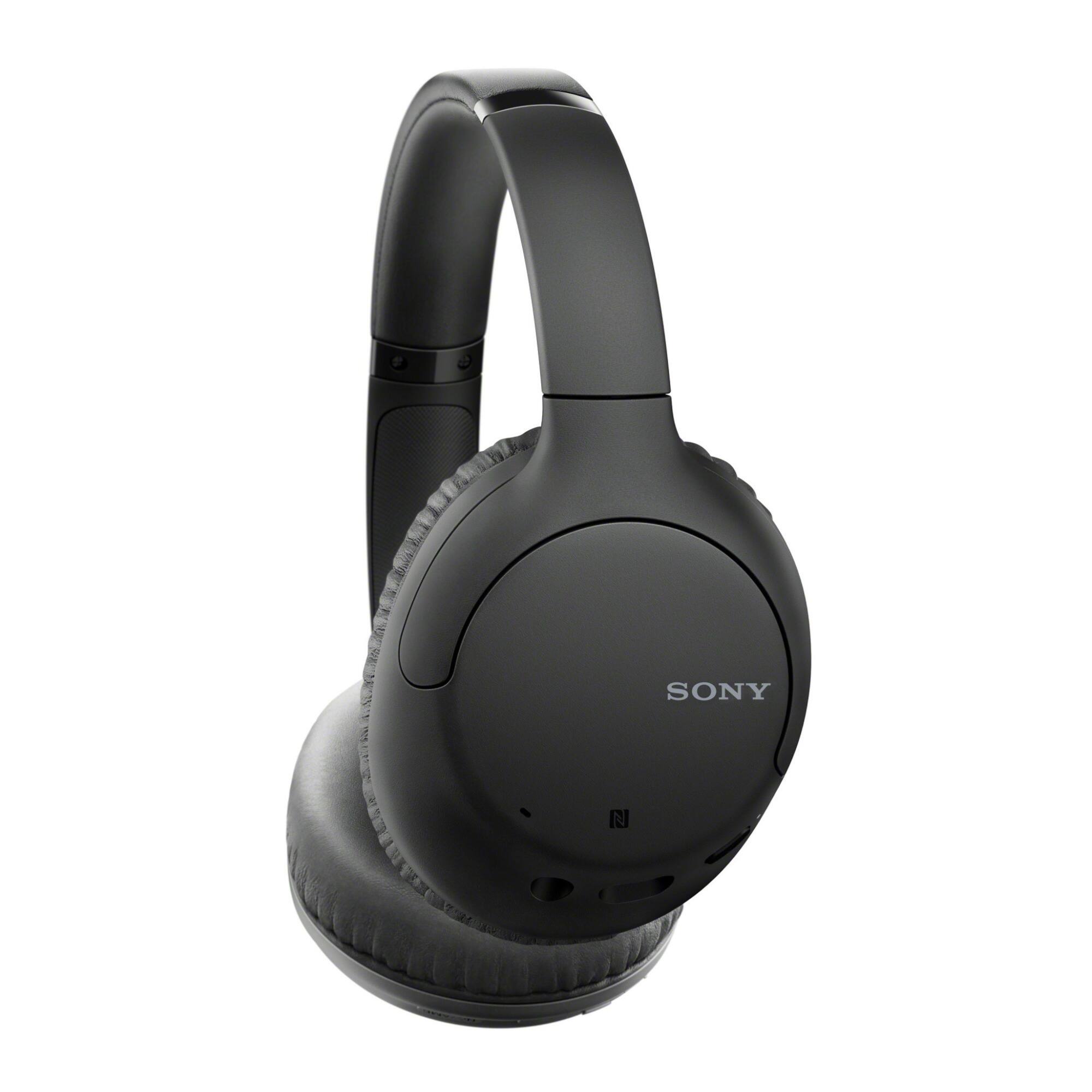 Angle. Sony - Sony WH-1000XM4 Wireless Noise Canceling Over-Ear Headphones Bundle with Finder - Black.