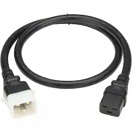 Eaton Tripp Lite Series PDU Power Cord, C19 to P-Lock C20 - Heavy-Duty, 20A, 250V, 12 AWG, 3 ft. (0.9 m), For - Black