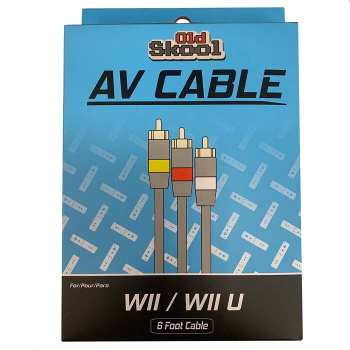 Old Skool AV CABLE  
For/Pour/Para NII / WII U 6 Foot Cable