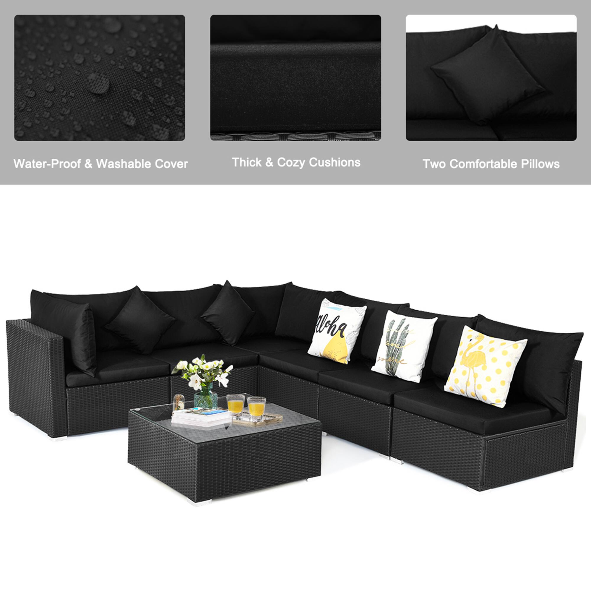 Water-Proof & Washable Cover  
Thick & Cozy Cushions  
Two Comfortable Pillows