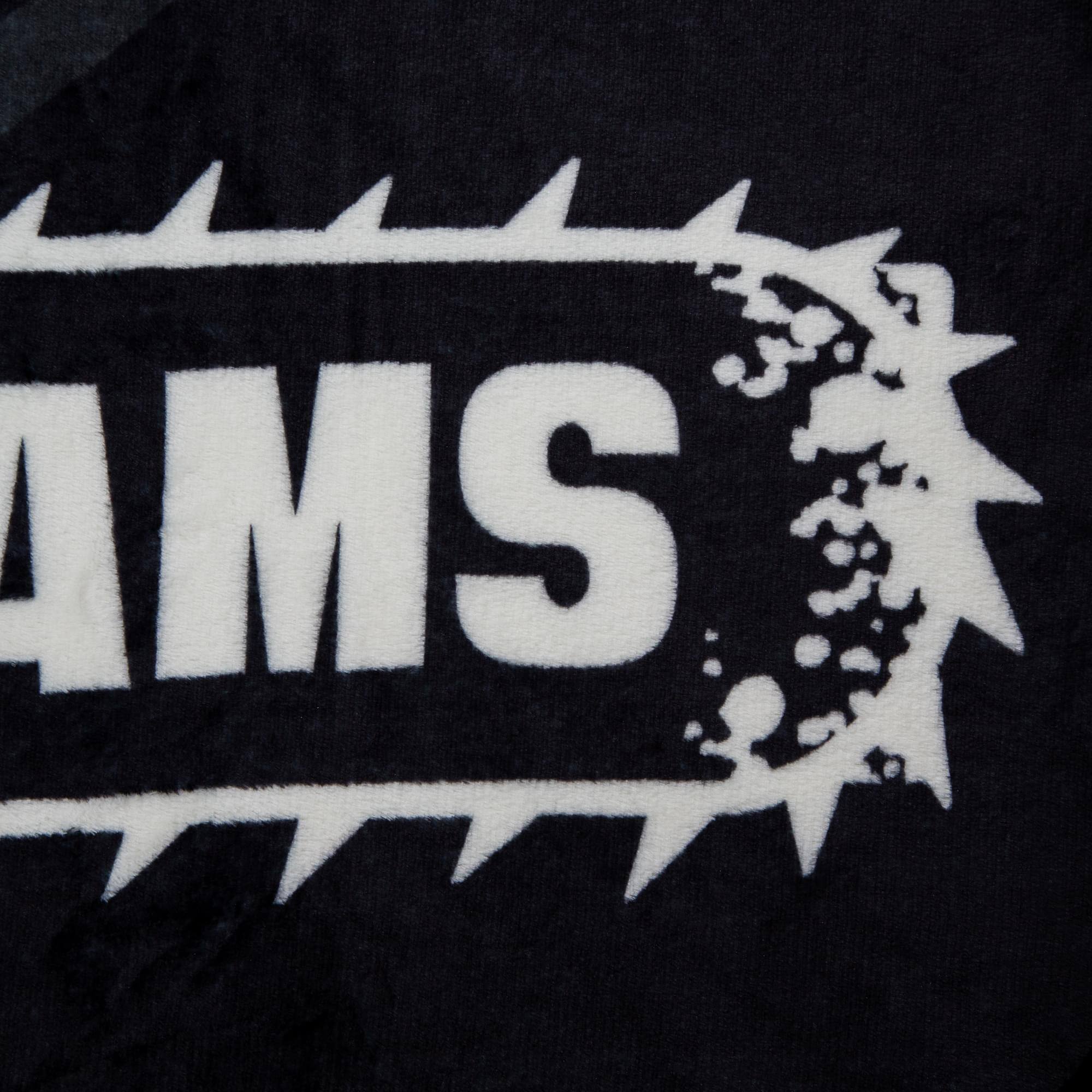 Alt View 1. Just Funky - Chainsaw Man Pochita "Show Me Your Dreams" Fleece Throw Blanket | 45 x 60 Inches - Orange.