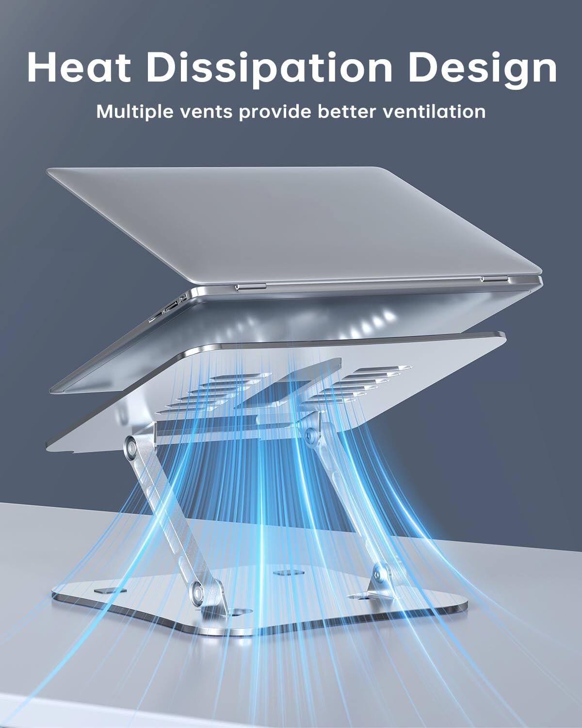 Heat Dissipation Design  
Multiple vents provide better ventilation