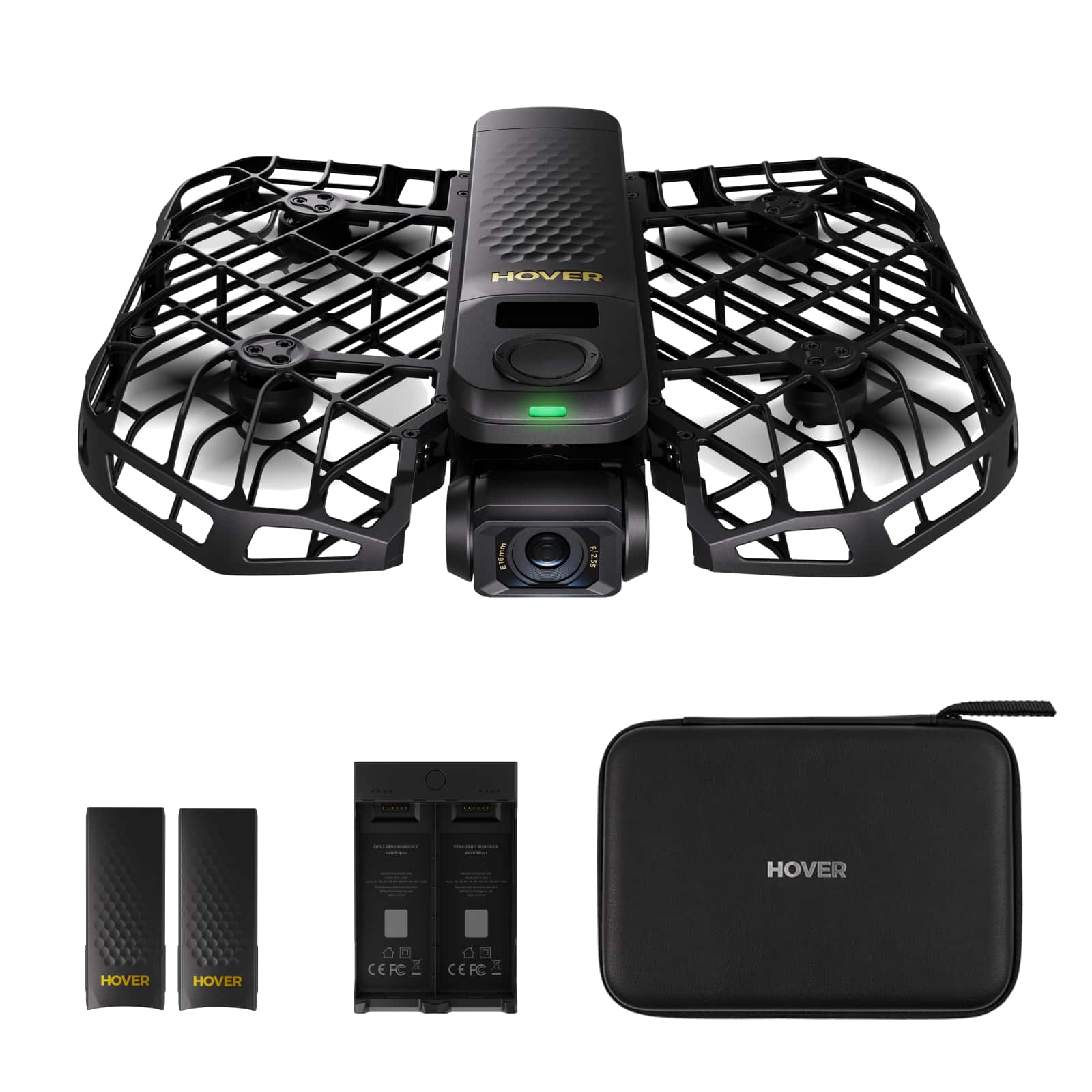 HOVERAir - X1 PROMAX Retail Combo - Black - Front_Zoom