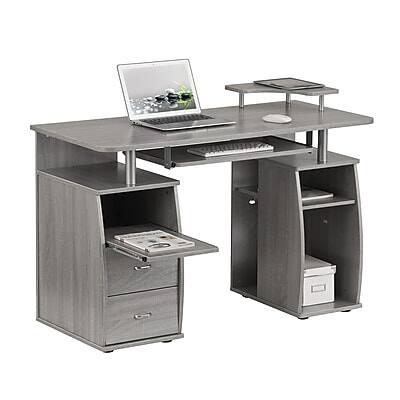 Alt View 8. Techni Mobili - Complete Computer Workstation Desk With Storage(RTA-8211-GRY) - Gray.