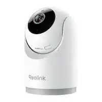 Reolink - E331 2K+ 5MP Indoor Wired Wi - Fi Pan Tilt Baby + Pet Monitor Camera with Auto - Track and Cry Detect - White - Front_Zoom