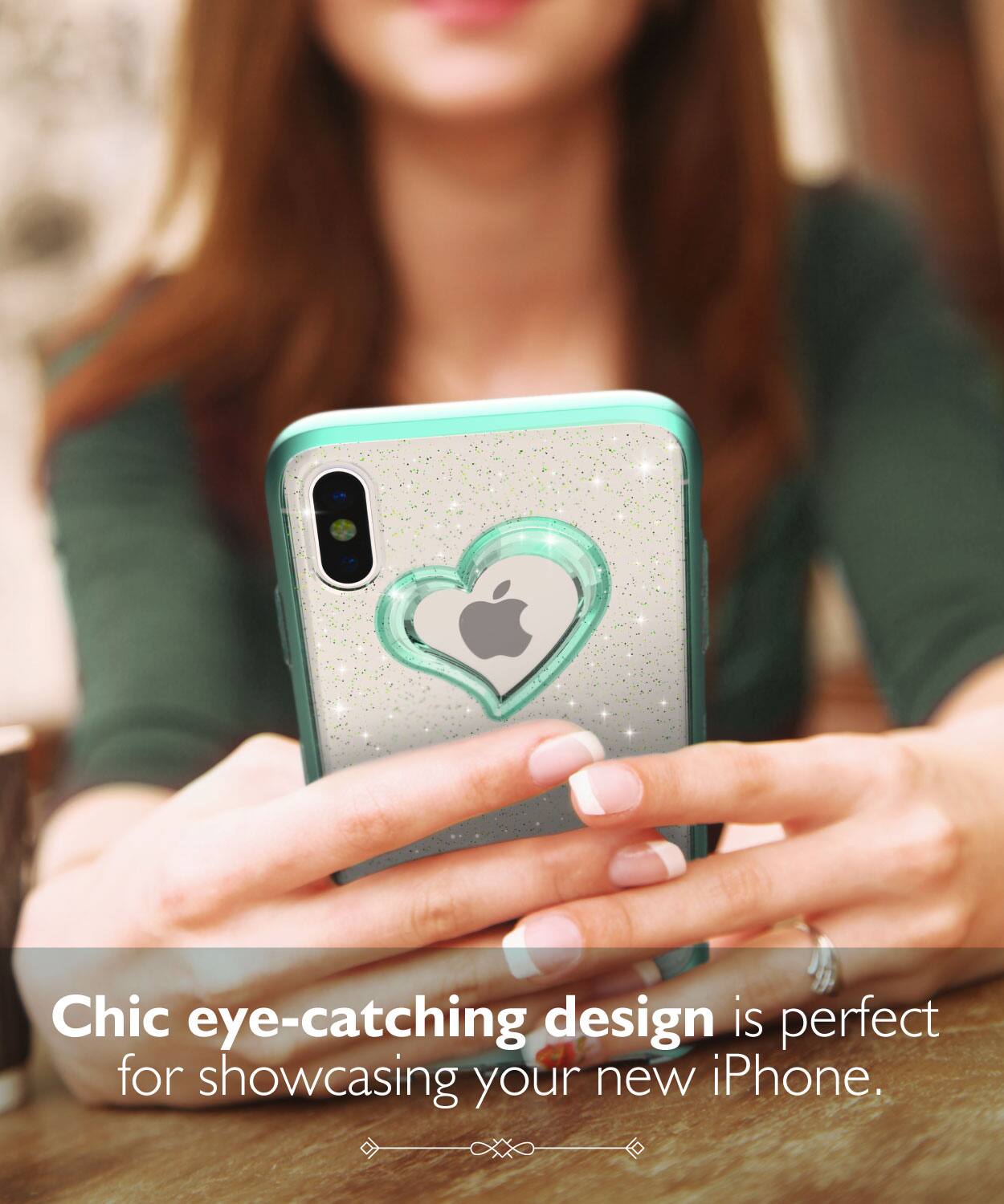 Chic eye-catching design is perfect for showcasing your new iPhone.