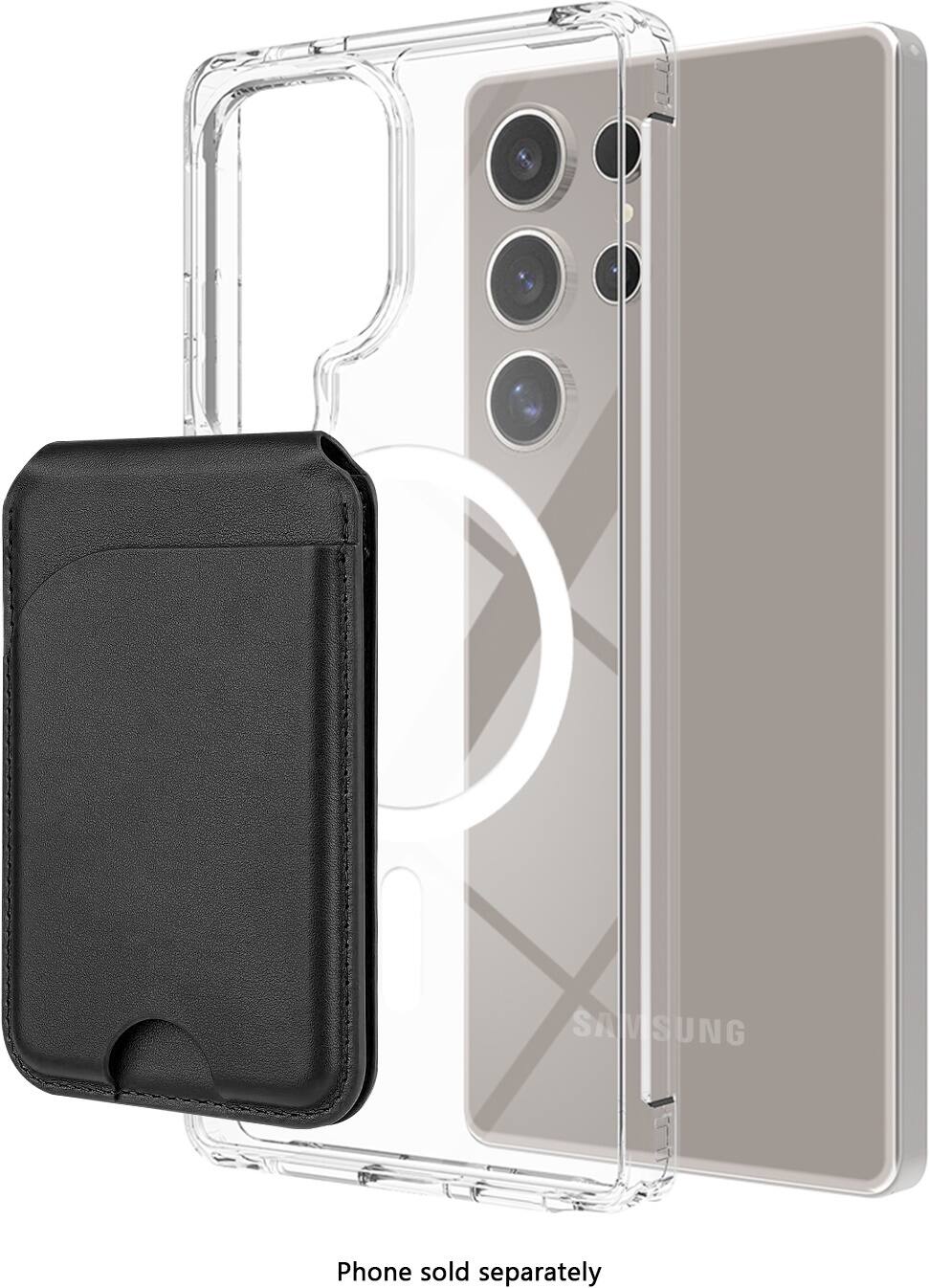 Samsung phone sold separately.