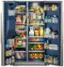 The text on the image is a mixture of various items, including food and drinks. To group and correct the text, it can be organized into categories such as beverages, condiments, and snacks. For example, the text could be grouped as follows:

Beverages:
- Milk
- Juice
- Soda

Condiments:
- Pepperoni
- Sausage
- Cheese
- Mustard
- Ketchup
- Mayonnaise

Snacks:
- Carrots
- Broccoli
- Tomatoes
- Peppers
- Potatoes
- Pizza

By grouping the items into categories, it becomes easier to understand the contents of the refrigerator and make better use of the available space.