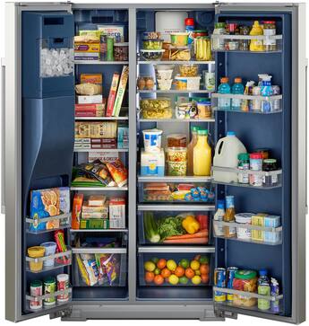 Maytag 36 in. Wide 29 cu. ft. Side by Side Built in Refrigerator Maytag 36 in. Wide 29 cu. ft. Side by Side Built in Refrigerator