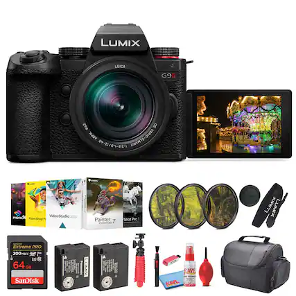 LUMIX LEICA G9 II
62 DG ASPH VARIO-ELMARIT VARIO 09-21/04-821 ELMARIT VYY2
PHOTO VideoStudio 2020 PaintShop Pro VideoStudio PAOOTE Y CO Painter 7 essentials Shot Pro 3
LUMIX LUMIX SArOnA Extreme PRO 200 MRA
64 GB SanDisk
Panasonic
LUMIX A
CLEAR SAVE NERT
- LUMIX G9 II
- LEICA
- 28-105mm 1:1.7-2.8 ASPH
- VARIO-ELMARIT
- 50
- SanDisk Extreme PRO 200 MB/s V30 64 GB
- LUMIX Battery
- LUMIX Battery Charger
- LUMIX Lens Cleaning Kit
- LUMIX Lens Cleaning Cloth
- LUMIX Lens Hood
- LUMIX Lens Cap
- LUMIX Lens Cap
- LUMIX Lens Cap
- LUMIX Lens Cap
- LUMIX Lens Cap
- LUMIX Lens Cap
- LUM