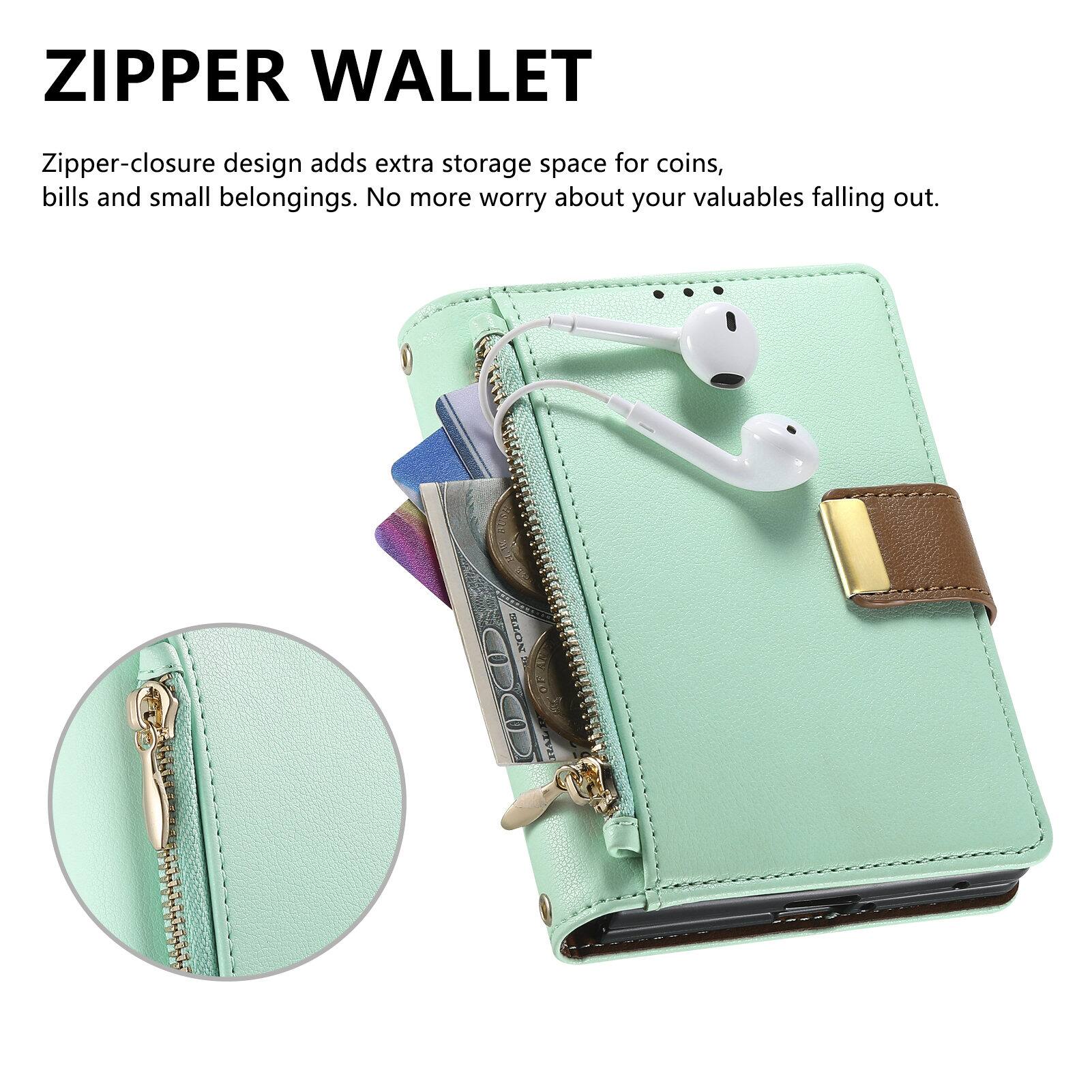 ZIPPER WALLET

Zipper-closure design adds extra storage space for coins, bills and small belongings. No more worry about your valuables falling out.