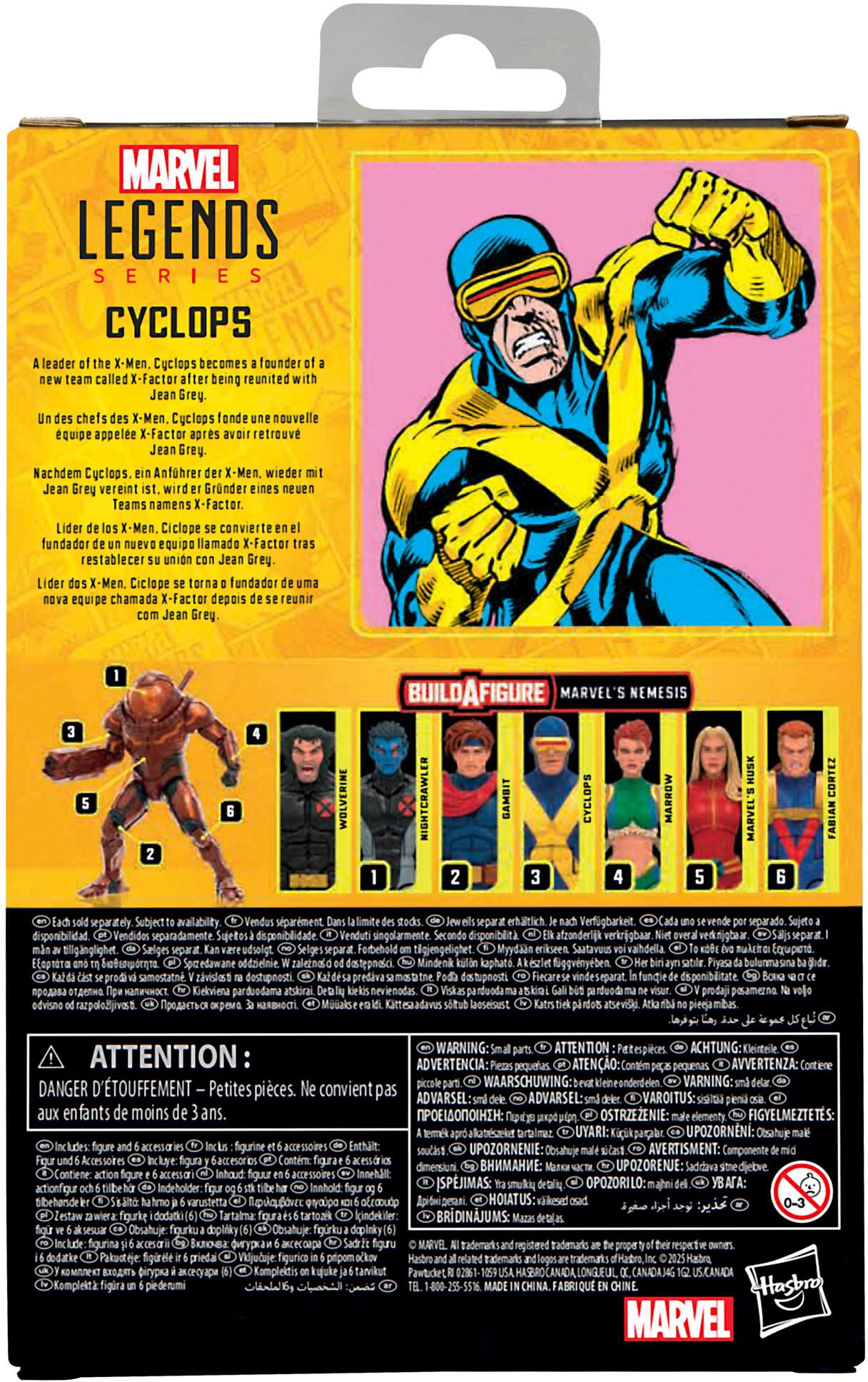 MARVEL LEGENDS SERIES CYCLOPS ENDS LEADER X-Men. Cyclops becomes founder called X-Factor after being reunited with Grey. chefs X-Men. Cyclops fonde nouvelle quipe appele X-Factor aprs retrouv Grey. Nachdem Cyclops. Anfohrer X-Men. wieder Grey vereint Grnder Teams namens X-Factor. X-Men. Ciclope convierte fundador equipo llamado X-Factor restablecer Grey. Lider X-Men. Ciclope fundador equipe chamada X-Factor depois reunir Grey. WOLVERINE BUILDAFIGURE MARVEL'S NEMESIS NIGHTCRAWLER GAMBIT CYCLOPS MARROW MARVEL CORTEZ FABIAN separately Subject availability sparment erhltlich Verfgbarkeit. separado Sujeto disponibilidad. Vendidos separadamente Suetosa disponibilidade. Venduti singolarmente Secondo disponiblit afzonderlijk verkrjgbaar vedunjgbe.ar tillgnglighet Salges separat Forbehold tigjengelighet Myydaan erikseen Saatavous vahdella sulrita Equpent Elaptra  Spcedawane addzielnie zaletnald dastepnasci Mindenk kaphat figgvnyeben prodiv samostatne zvislo.