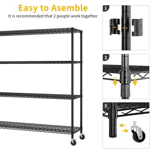 Easy to Assemble  
It is recommended that 2 people work together  

1  
2  
3