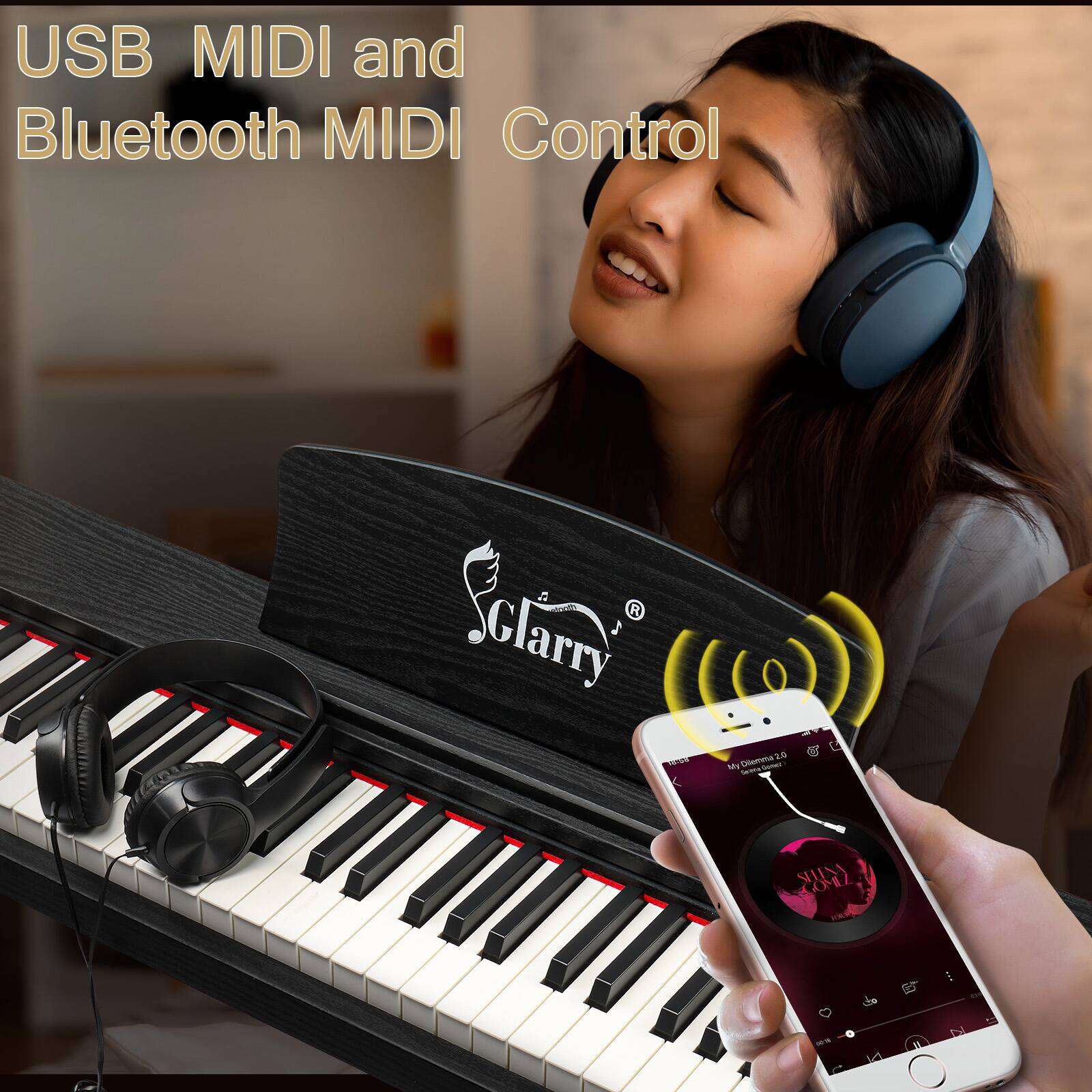 USB MIDI and Bluetooth MIDI Control