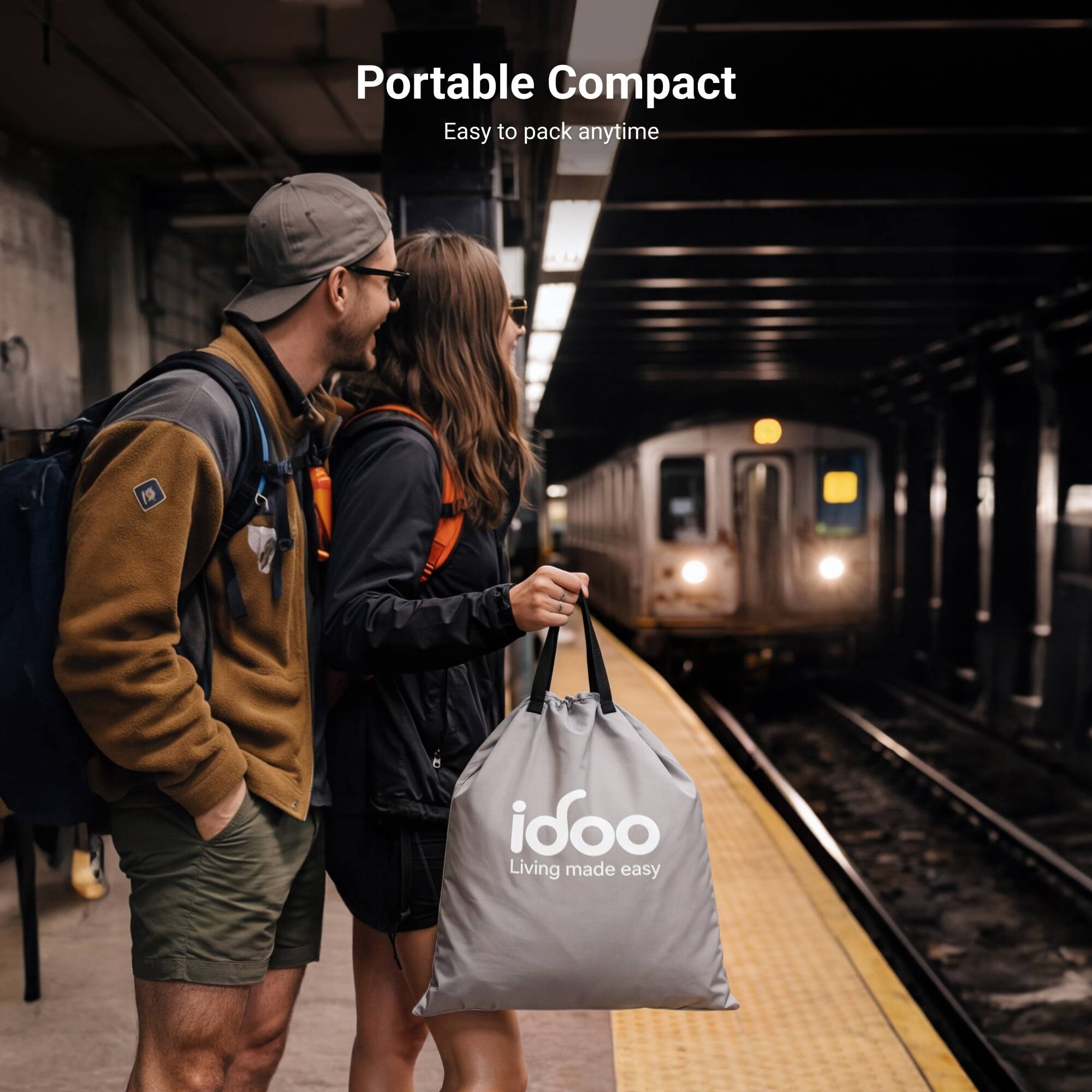 Portable Compact  
Easy to pack anytime  
idoo  
Living made easy