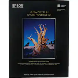 Epson - Ultra Premium Luster Ultra-Premium Photo Paper (17x22"), 25 Sheets