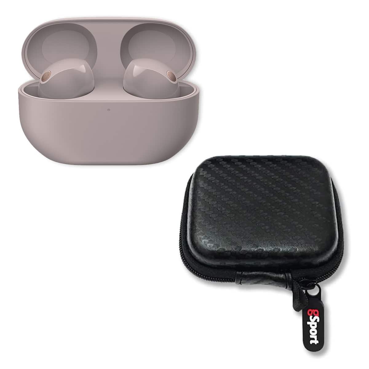Sony - WF-1000XM5 Wireless Noise Cancelling In-Ear Headphone Bundle with gSport Hardshell Case - Pink