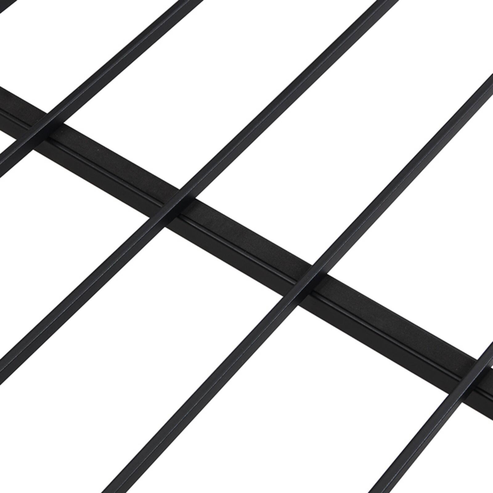 Alt View 7. Ecooso - Queen Bed Frame, Storage Headboard，Charging Station, Solid and Stable, Noise Free, No Box Spring Needed, Easy Assembly - Black+Brown.