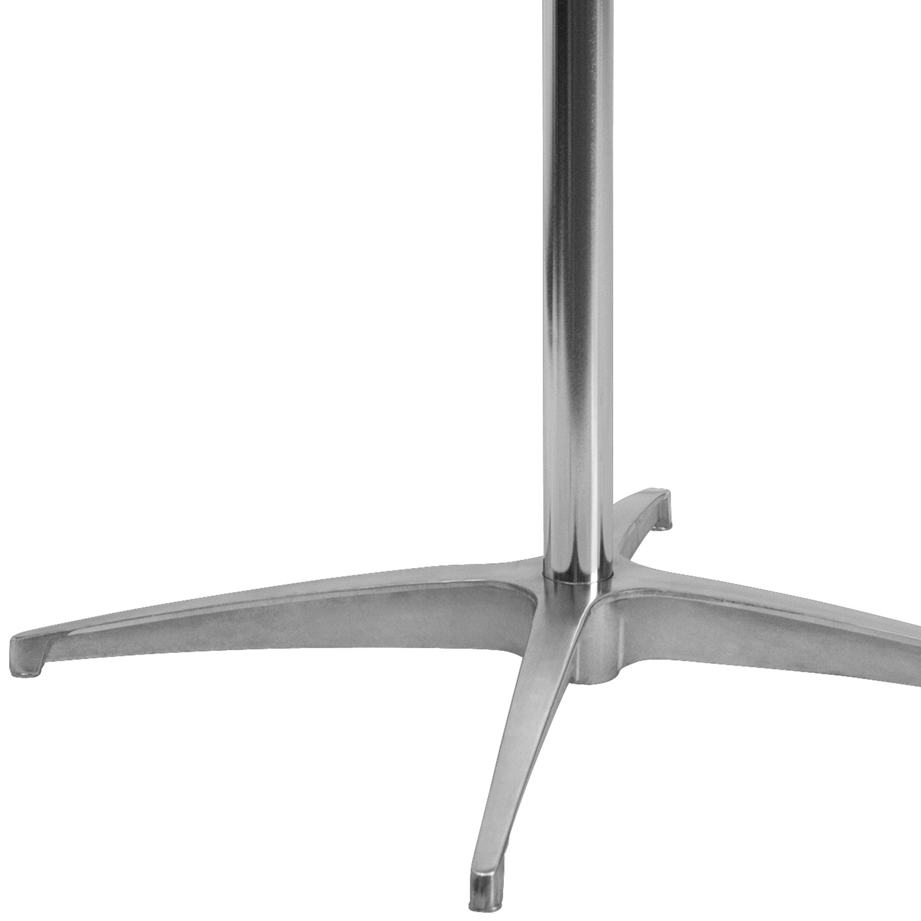 Alt View 9. Emma + Oliver - 36" Round Wood Cocktail Table with 30" and 42" Columns - Natural.