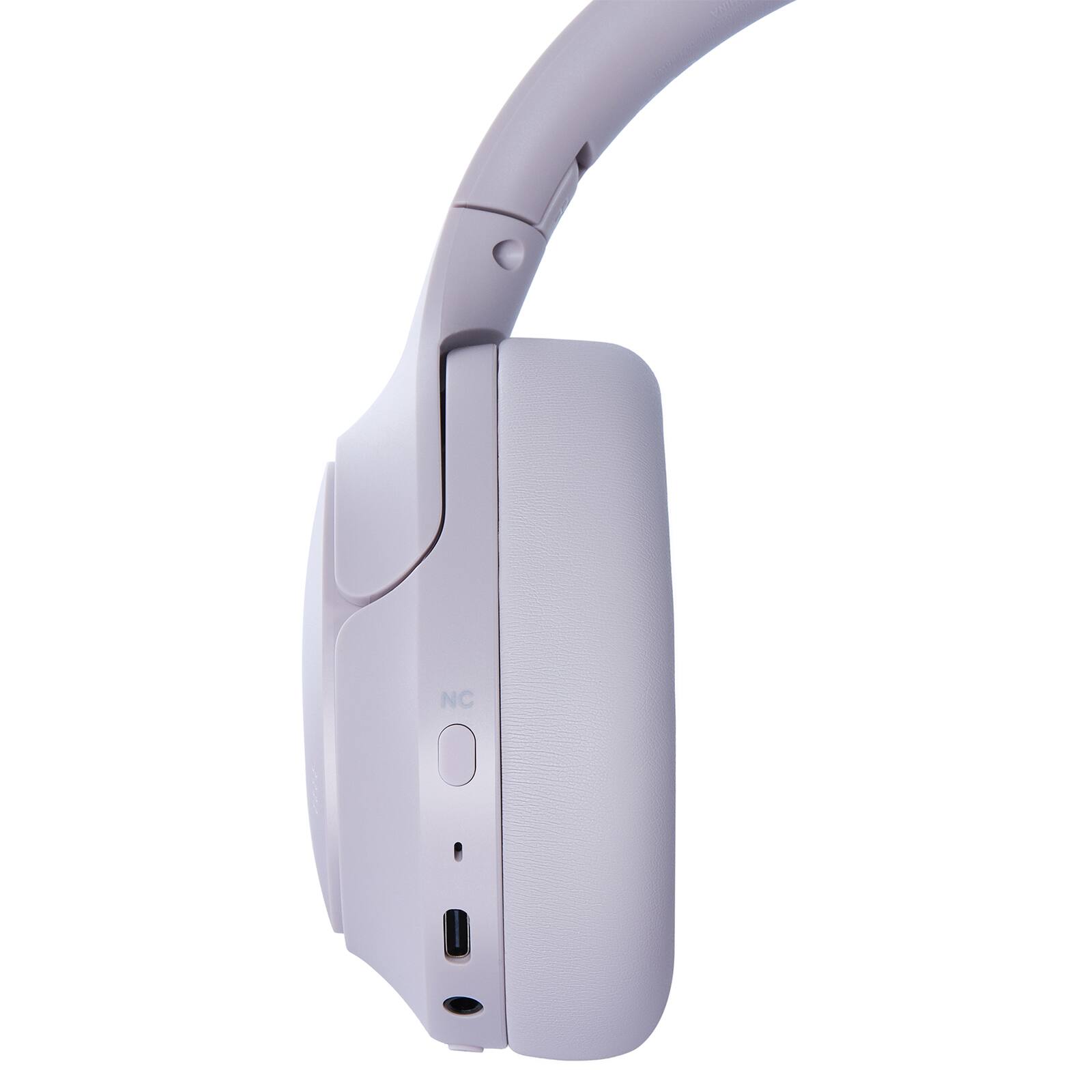 Alt View 5. TOZO - TOZO HT2 Hybrid Active Noise Cancelling Headphones, Over Ear, 60H Playtime, Hi-Res Audio, Custom EQ, Deep Bass - Purple.