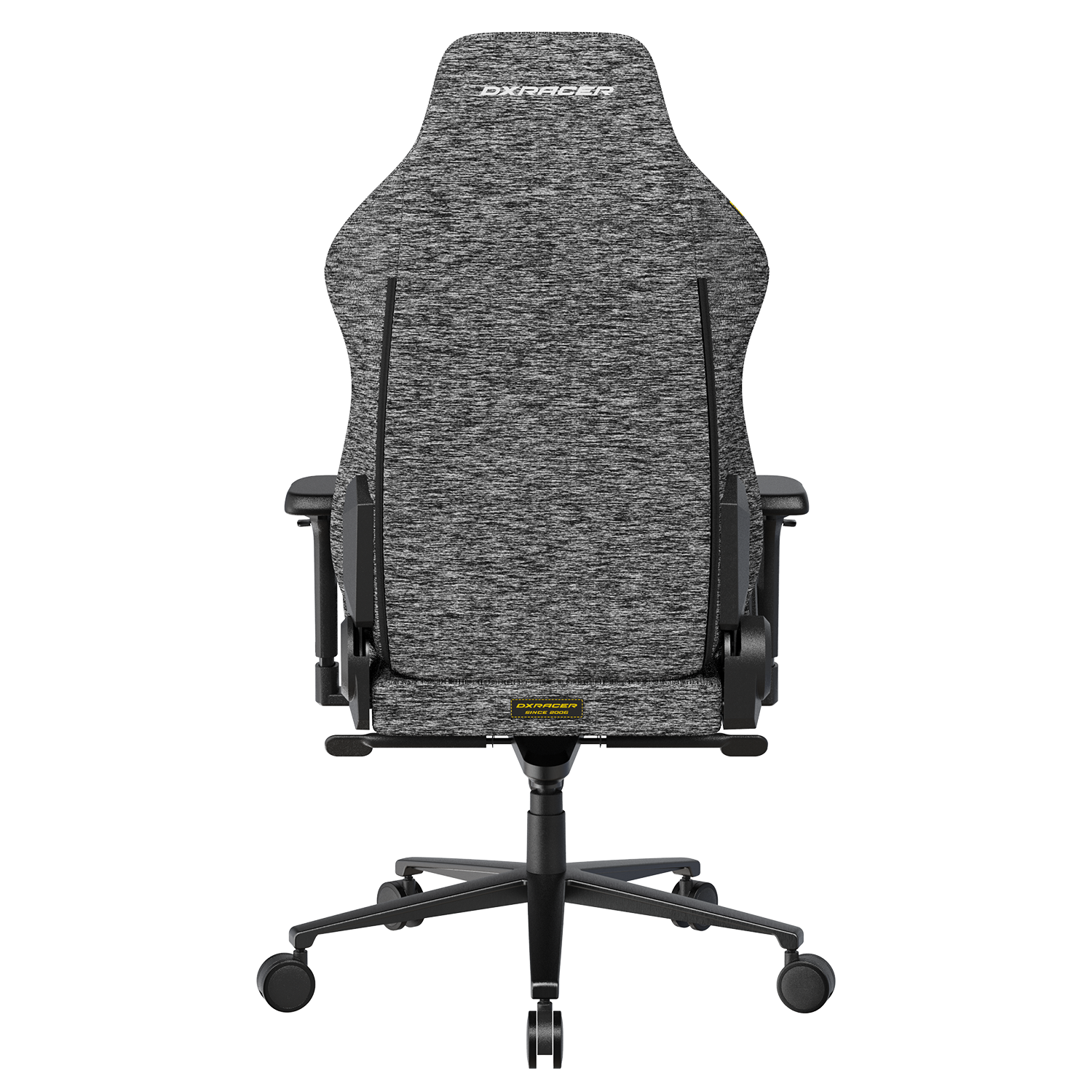 Back. DXRacer - DXRacer Craft XL Series Gaming Chair – Fabric, Gray, Ergonomic Recliner with 4D Armrests & Magnetic Headrest - Gray.