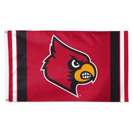 WinCraft - Louisville Cardinals 3' x 5' Vertical Stripe Deluxe Single-Sided Flag - Multicolor