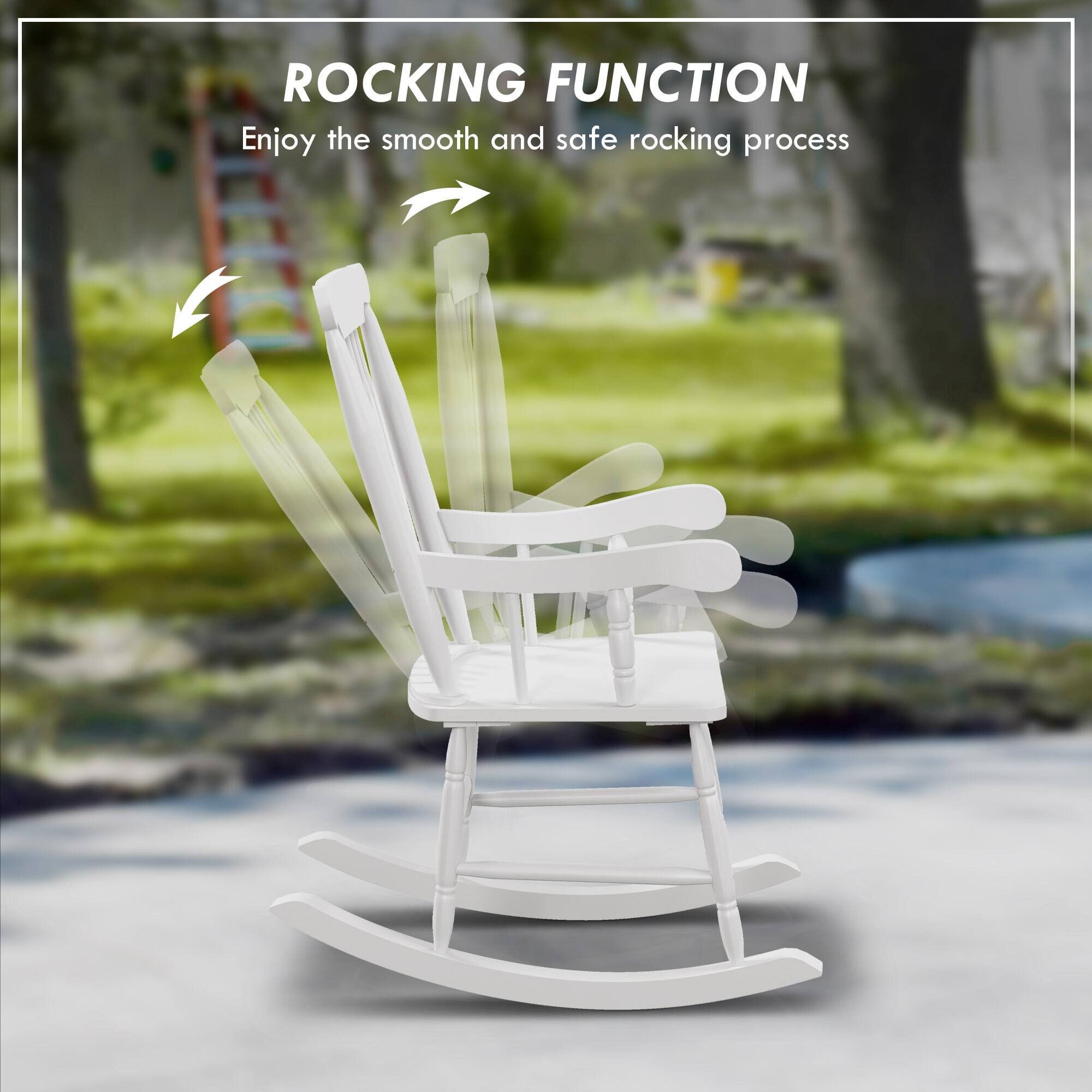 ROCKING FUNCTION  
Enjoy the smooth and safe rocking process