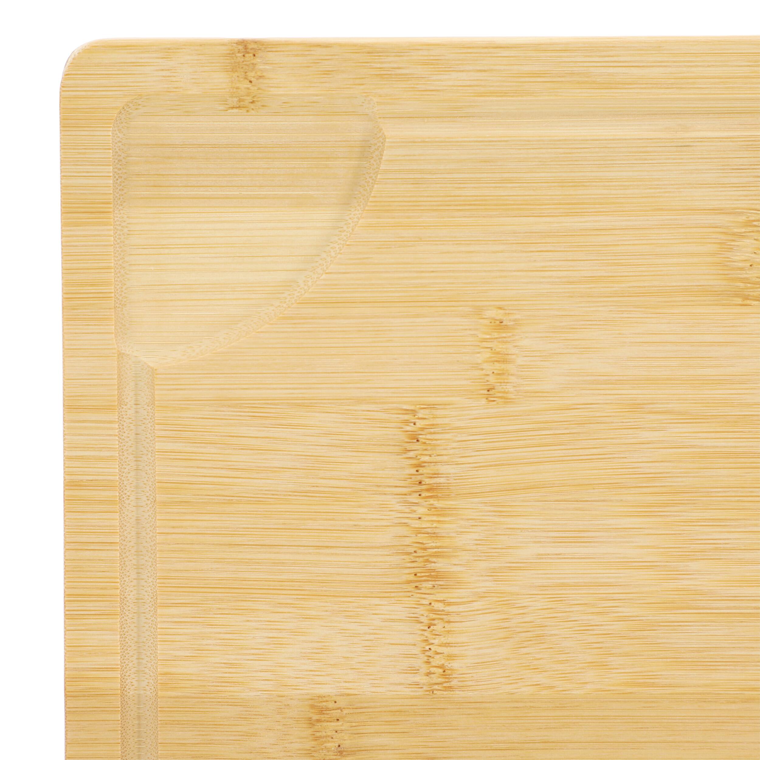 Alt View 4. MegaChef - MegaChef Bamboo 24 x 18 Inch Large Cutting, Prep and Serving Board - Brown.