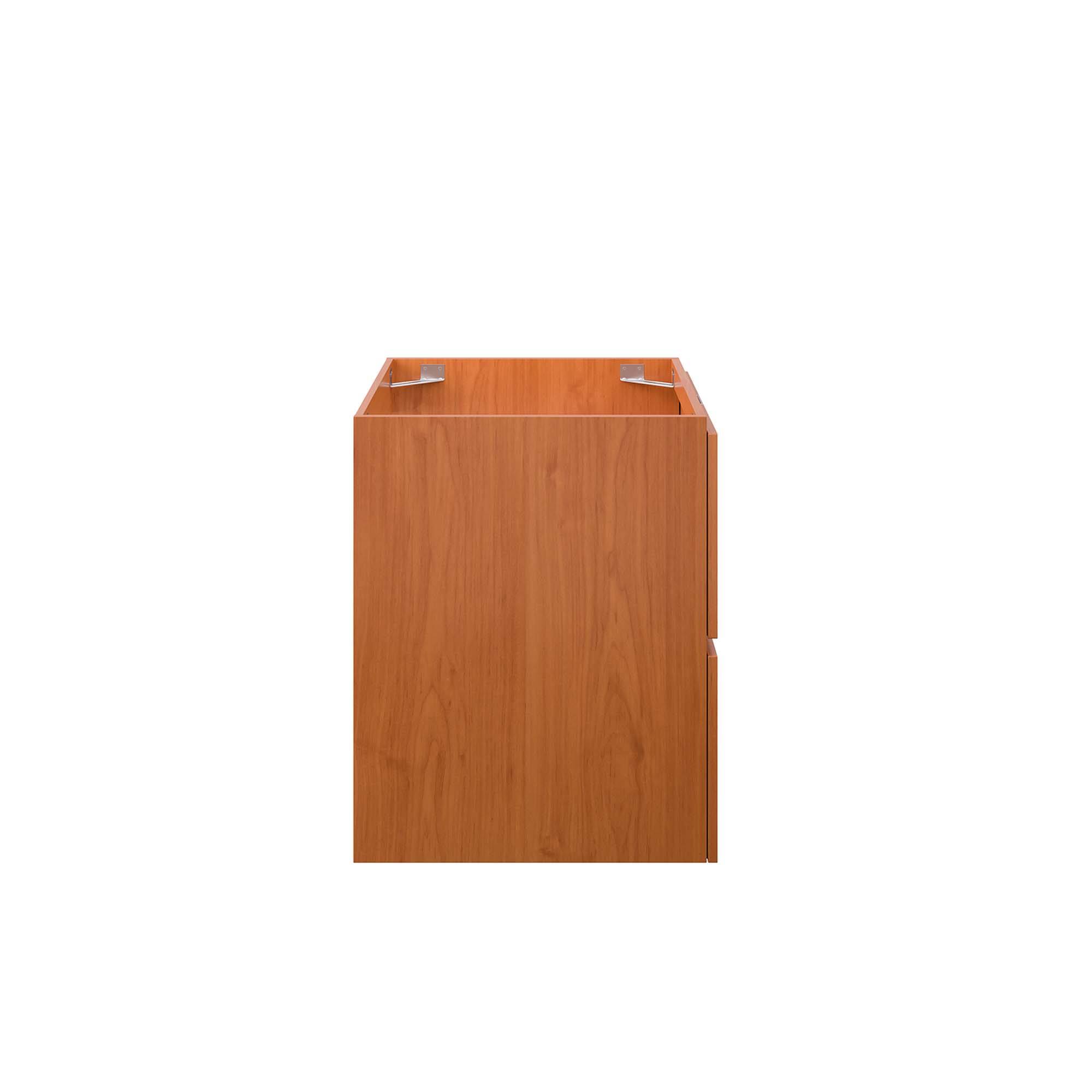 Alt View 1. Modway - Scenic Wall-Mount Bathroom Cabinet Basin Not Included by Modway - Cherry Walnut.