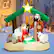 Front. Costway - 6.7FT Christmas Inflatable Nativity Scene w/ LEDs & Built-in Air Blower - Multicolor.