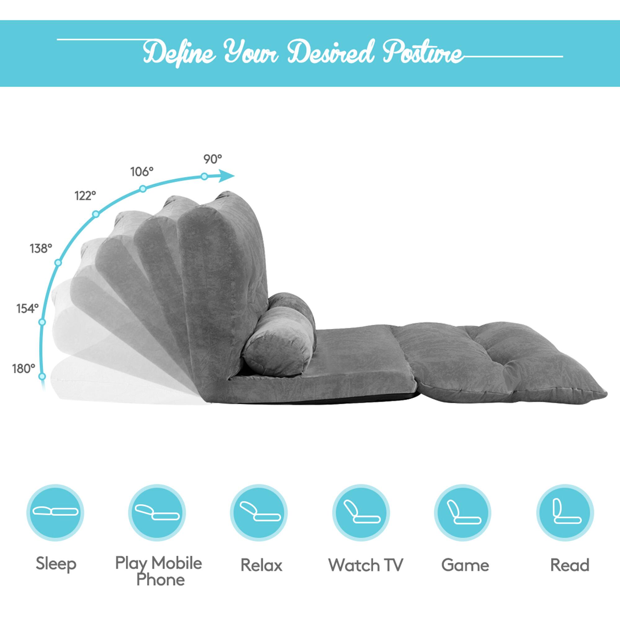 Define Your Desired Posture

106° 90° 122° 138° 154° 180°

Sleep Play Mobile Phone Relax Watch TV Game Read