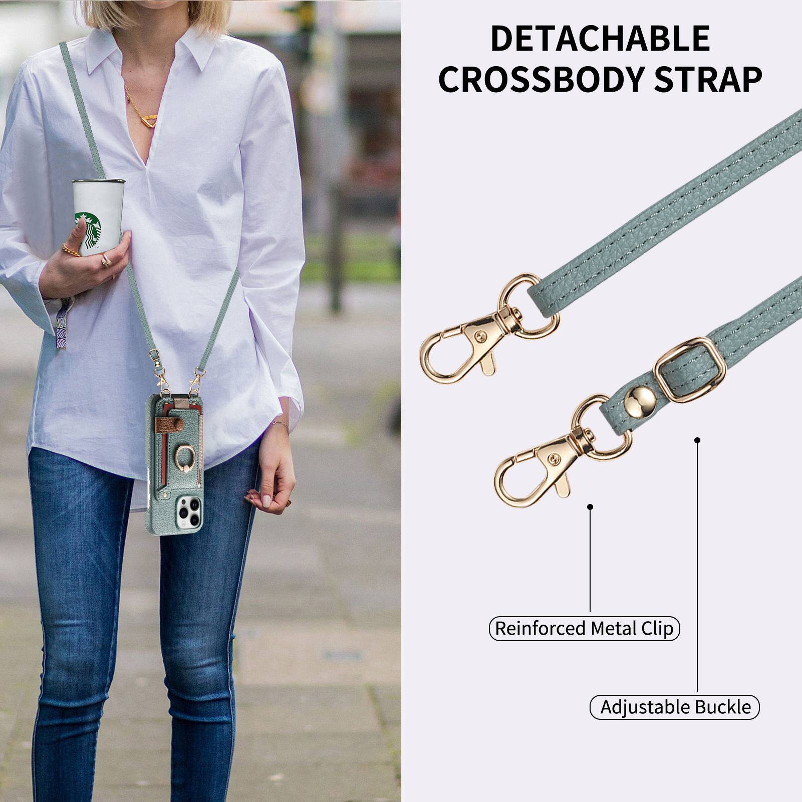 DETACHABLE CROSSBODY STRAP  
Reinforced Metal Clip  
Adjustable Buckle