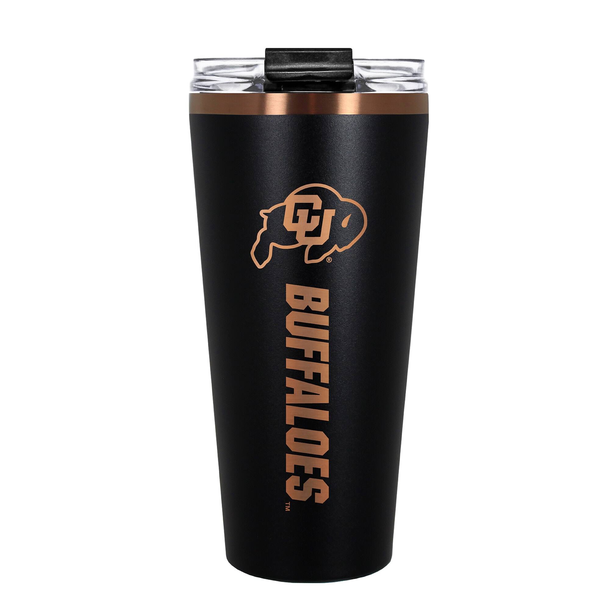 Front. Great American Products - Colorado Buffaloes 30oz. Big Slim Tumbler - Black.