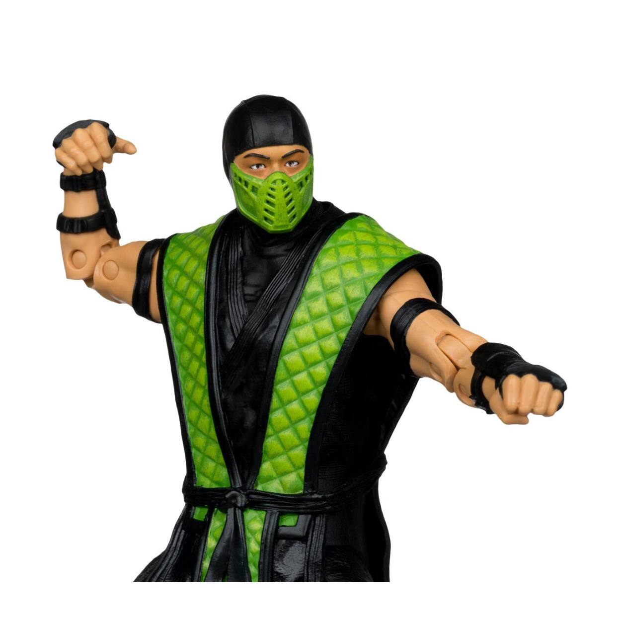 Left. McFarlane Toys - McFarlane Toys - Mortal Kombat - Klassics Wv2 - Reptile 7" Action Figure   - COLLECTIBLES - Multicolor.