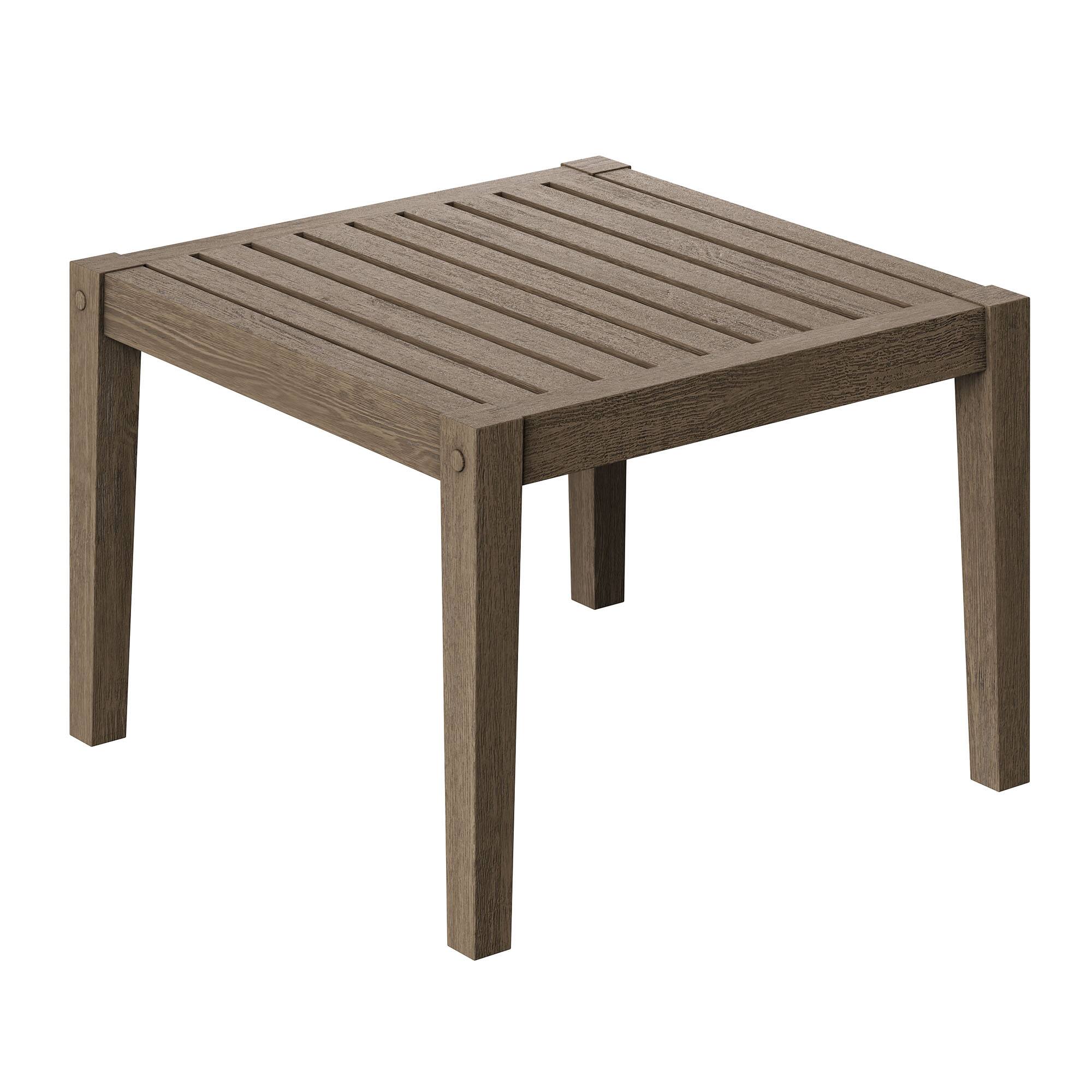 Alt View 6. Modway - Northlake 3-Piece Outdoor Patio Teak Wood Furniture Set with Chaise Lounges and Side Table - Flint Gray.
