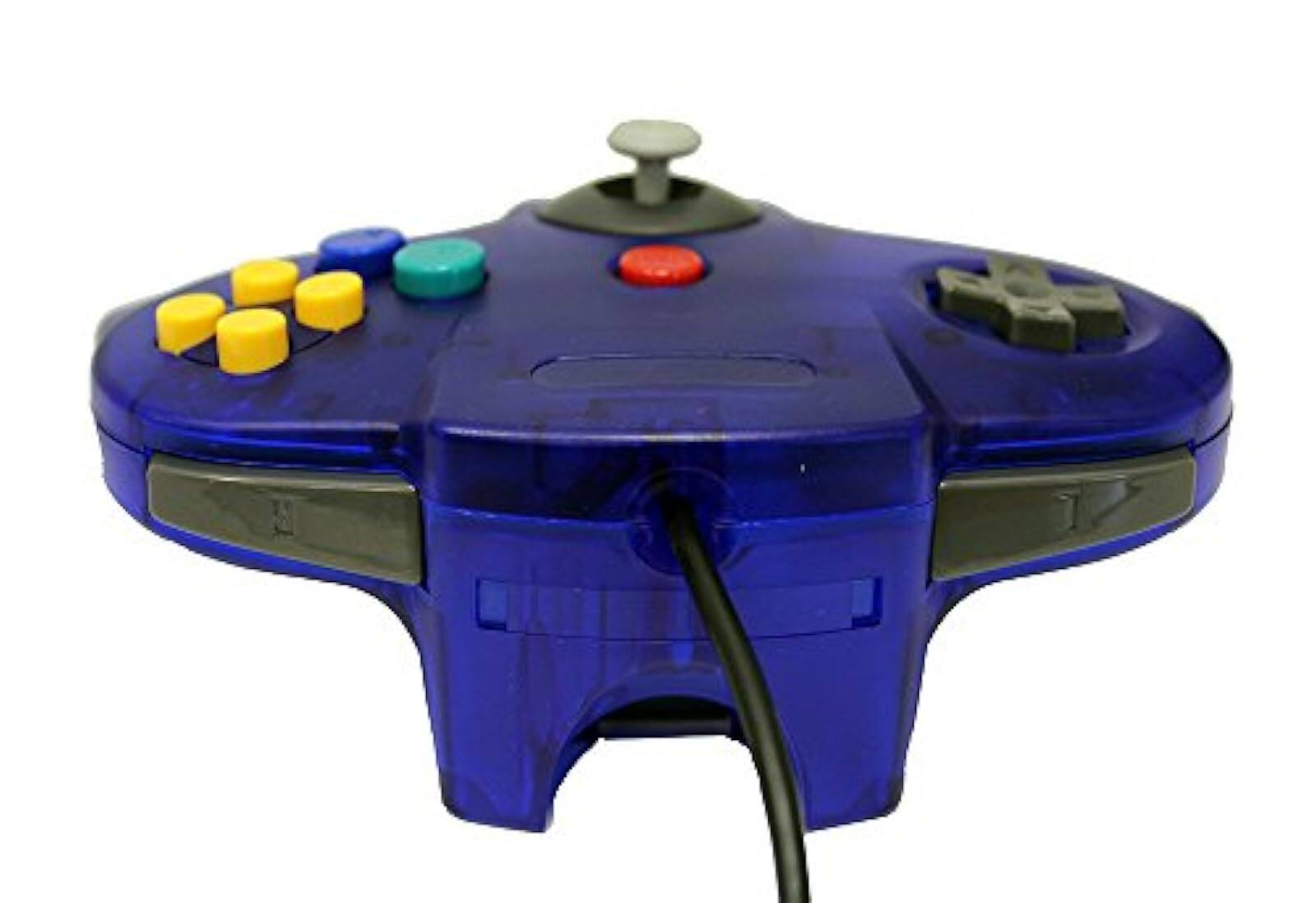 Alt View 2. Mars Devices - Transparent Blue Replacement Controller for Nintendo N64 - Blue.