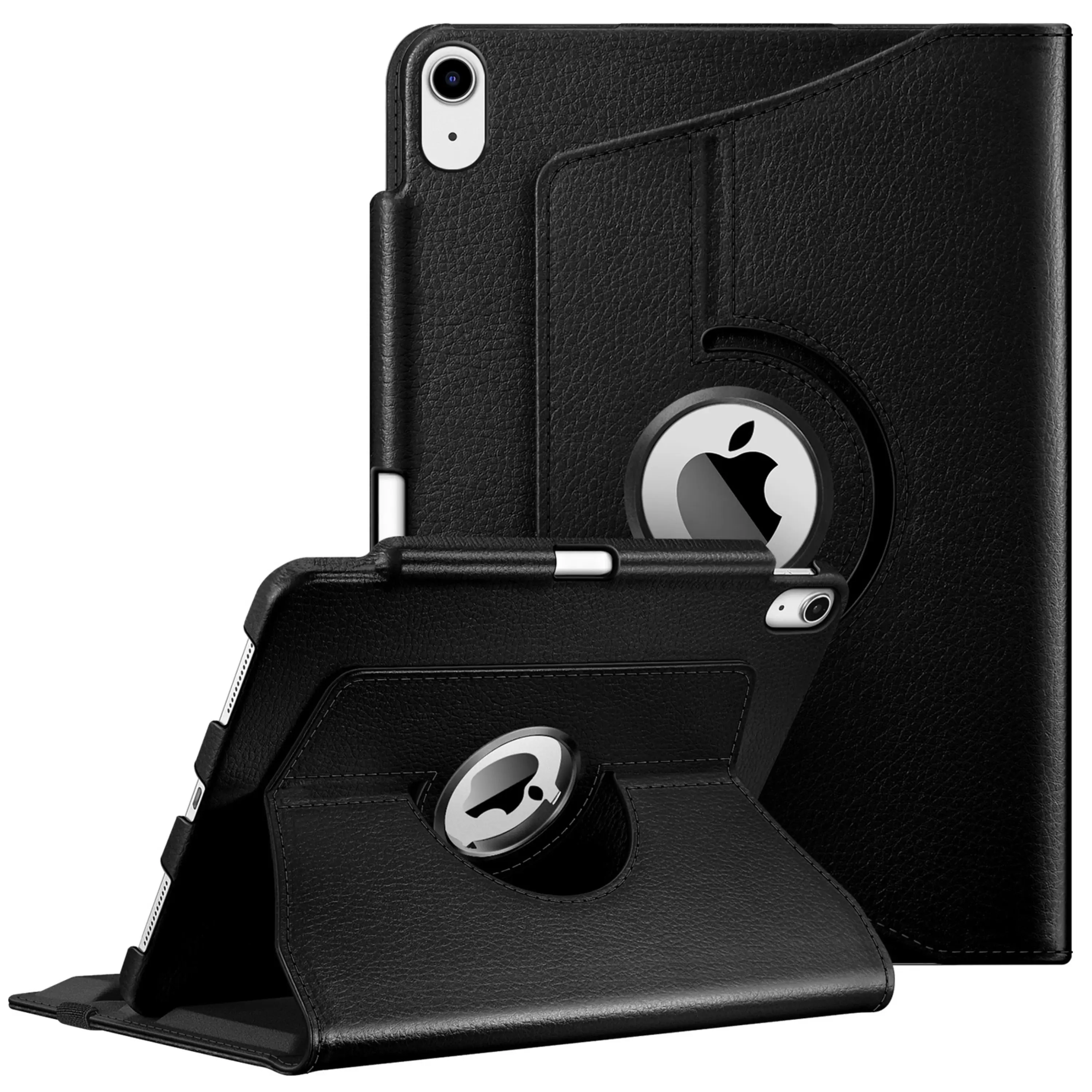 Kitcheniva - Rotating Protective Case For iPad Air 11 Inch M3 2025 2024 And iPad Air 5th 4th - Black