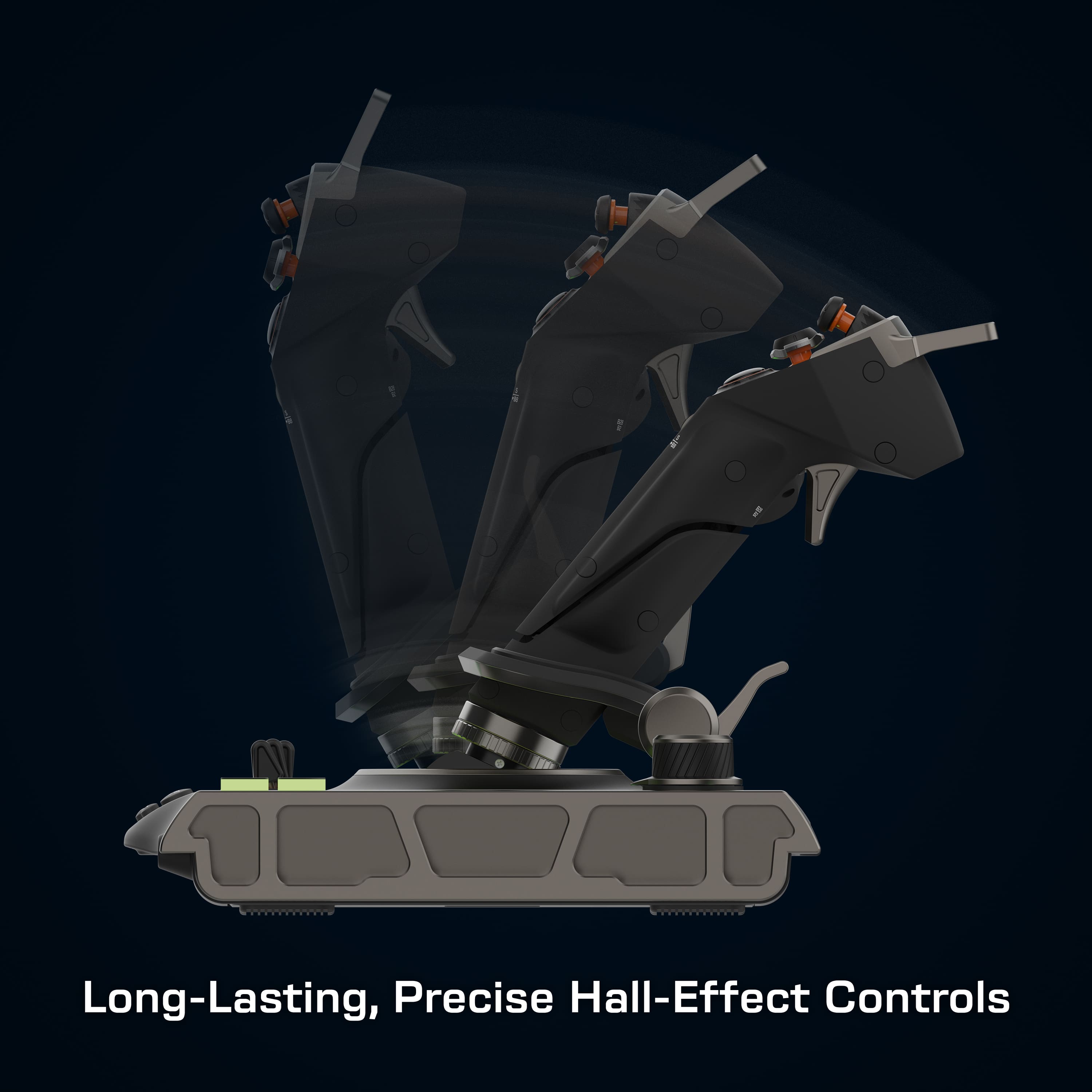 Long-lasting, precise hall-effect controls.
